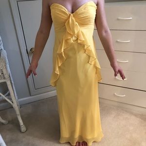 Yellow formal dress